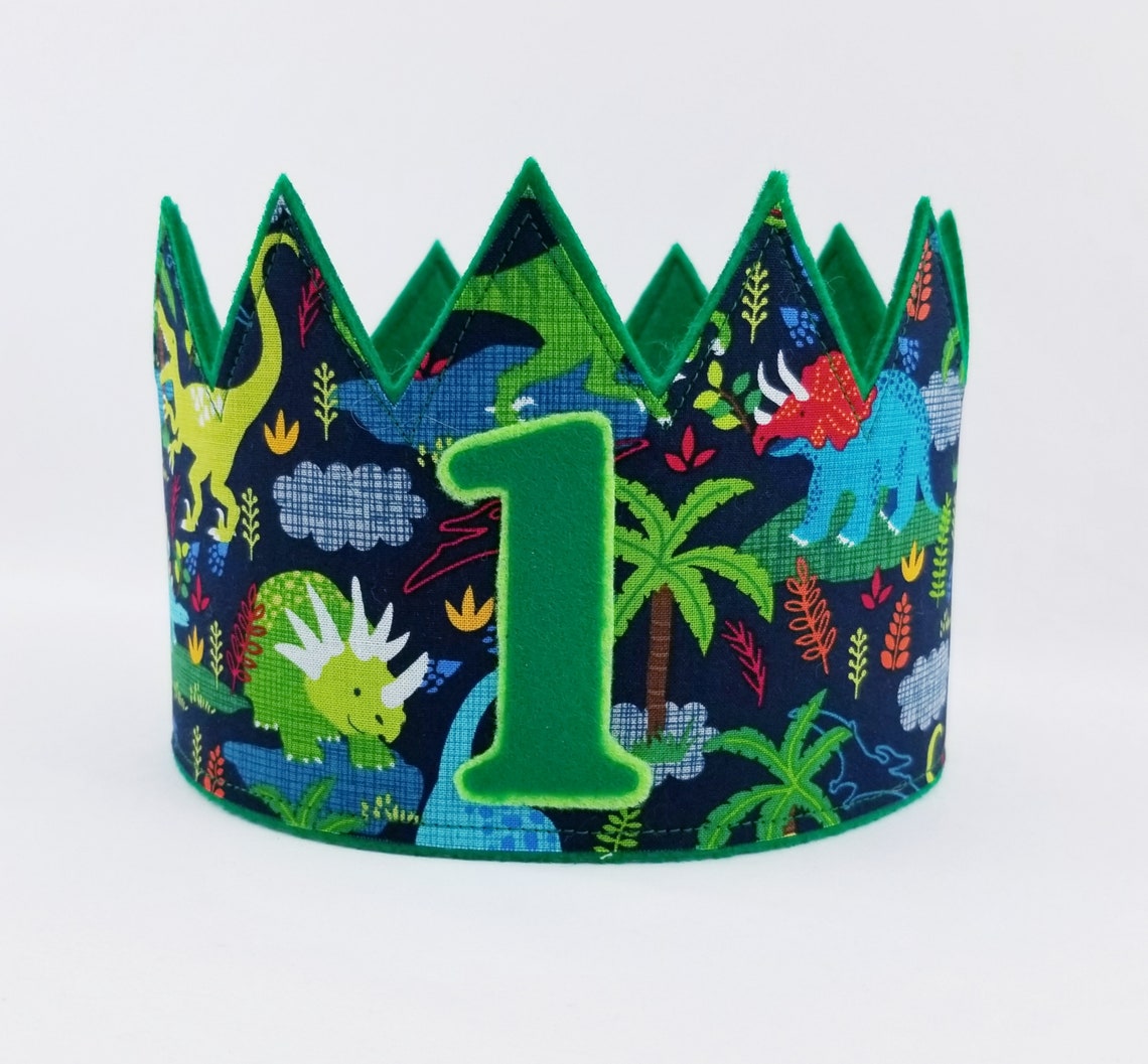 Dinosaur Crown Dinosaur Birthday Crown Jurassic Dinosaurs Etsy