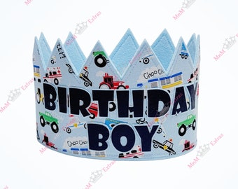 Truck Birthday, Birthday Crown, Boys Birthday, Train Birthday, Birthday Hat, Birthday Boy, Birthday Party, Monster Truck, Dump truck Boy Hat