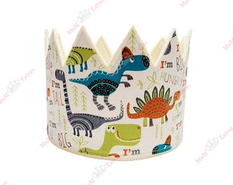 Dinosaur Birthday Crown, Dinosaur Crown, Dinosaur Party, Dinosaur invitation, Dinosaurs, Birthday Party Crown, Boys Birthday Crown, Birthday