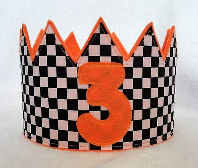 Birthday Crown Kids Birthday Crown Cars Birthday Crown Birthday Hat Boys Birthday Hat Race Car Birthday Crown Felt Birthday Crown