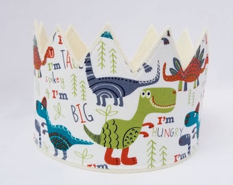 Dinosaur Birthday Crown, Dinosaur Crown, Dinosaur invitation, Dinosaurs, Birthday Party Crown, Boys Birthday Crown, , Party Hats, Photo Prop