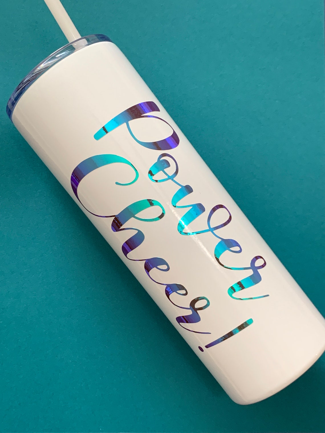 Custom Tumbler Cheerleading Tumbler Cheer Water Bottle Etsy