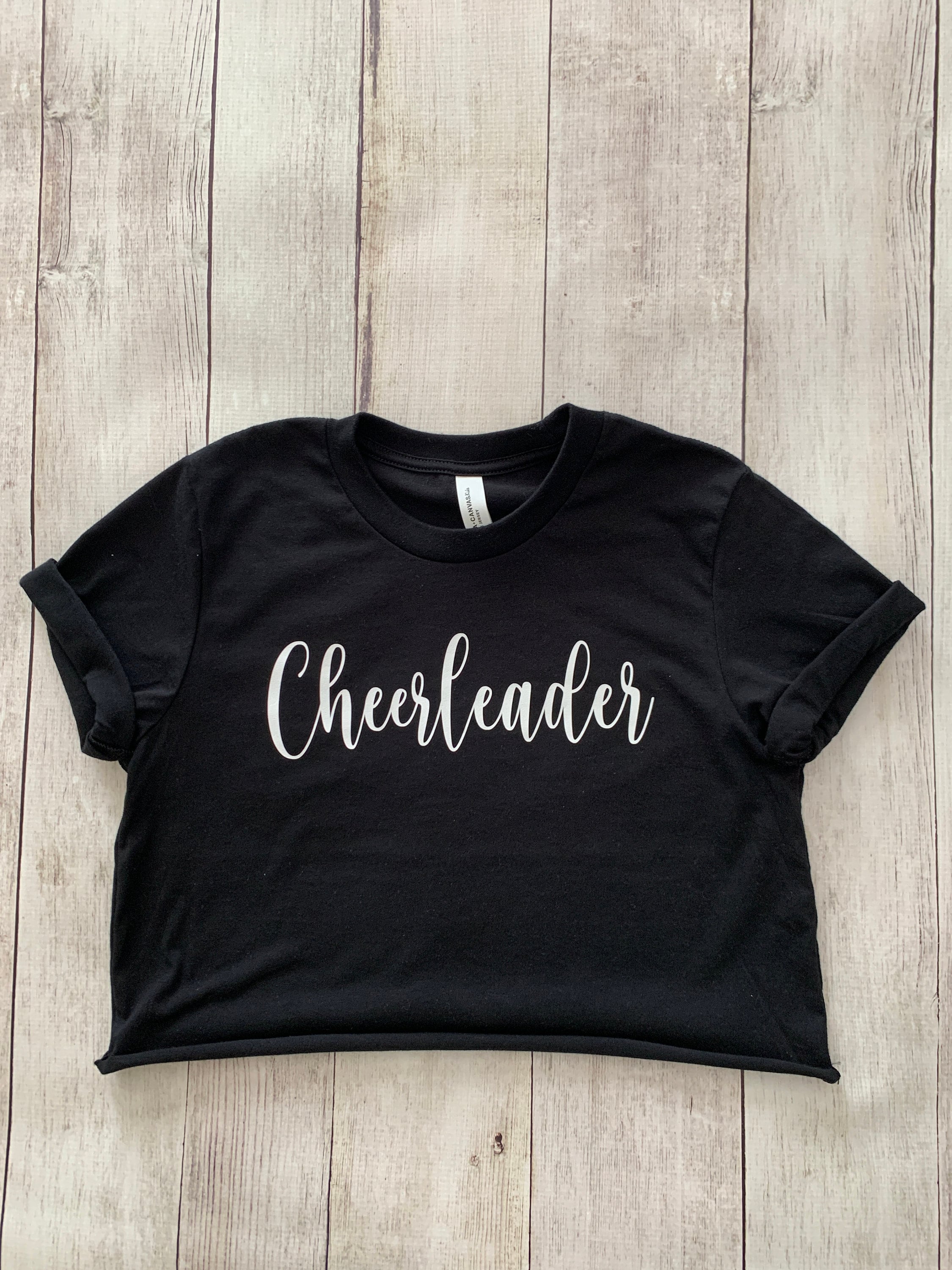 Cheerleader Cropped TShirt Cheer Shirt Cheerleading Crop Etsy