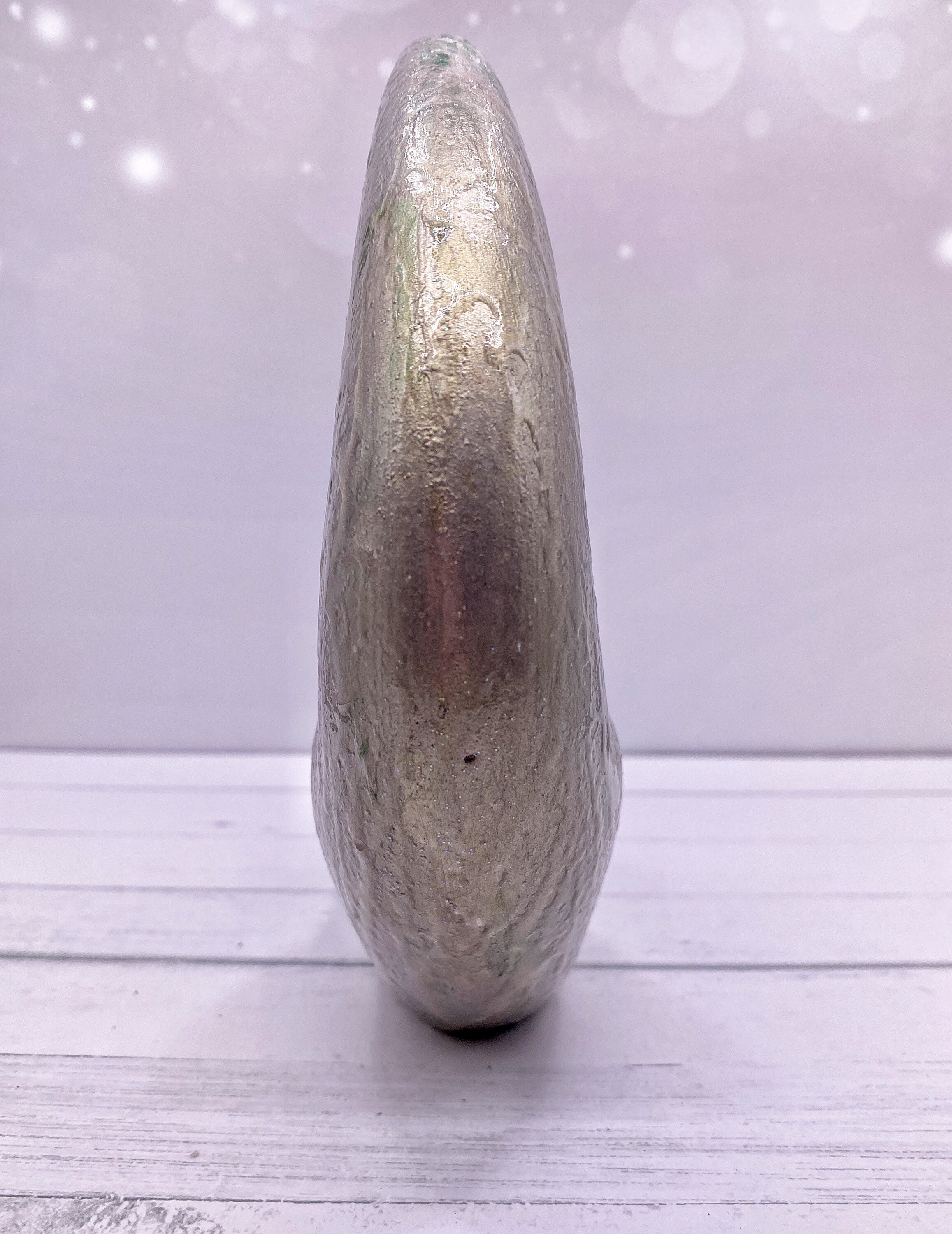 CERAMIC MOON Sliver Ceramic Crescent Moon Statue Home Decor Etsy