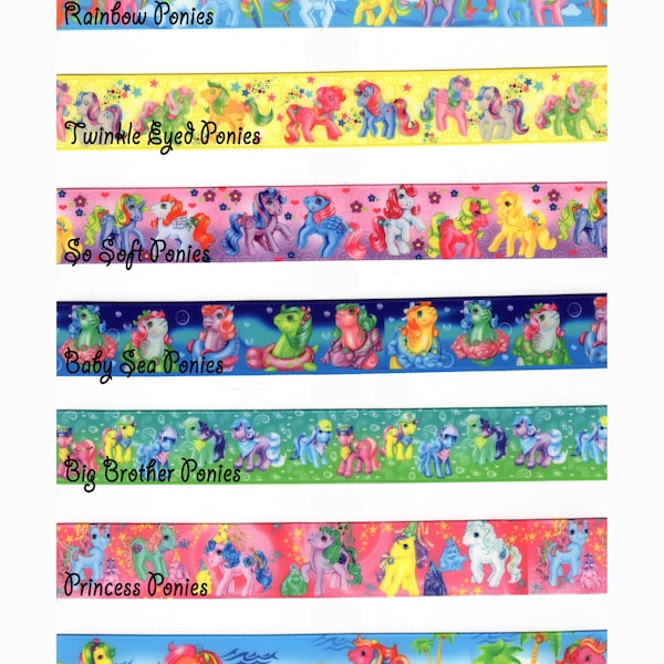 My Little Pony - Rubans Exclusifs Geektastic 2015 - Rainbow, So-Soft, Baby Sea, Twinkle-Eyed, Big Brother, Princess, Tropical