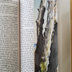 Original watercolor breakwater bookmark, Saint-Malo, Brittany, France