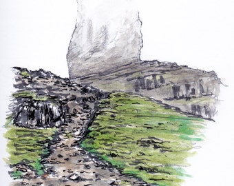 Scotland postcard, Isle of Skye, Old Man Of Storr