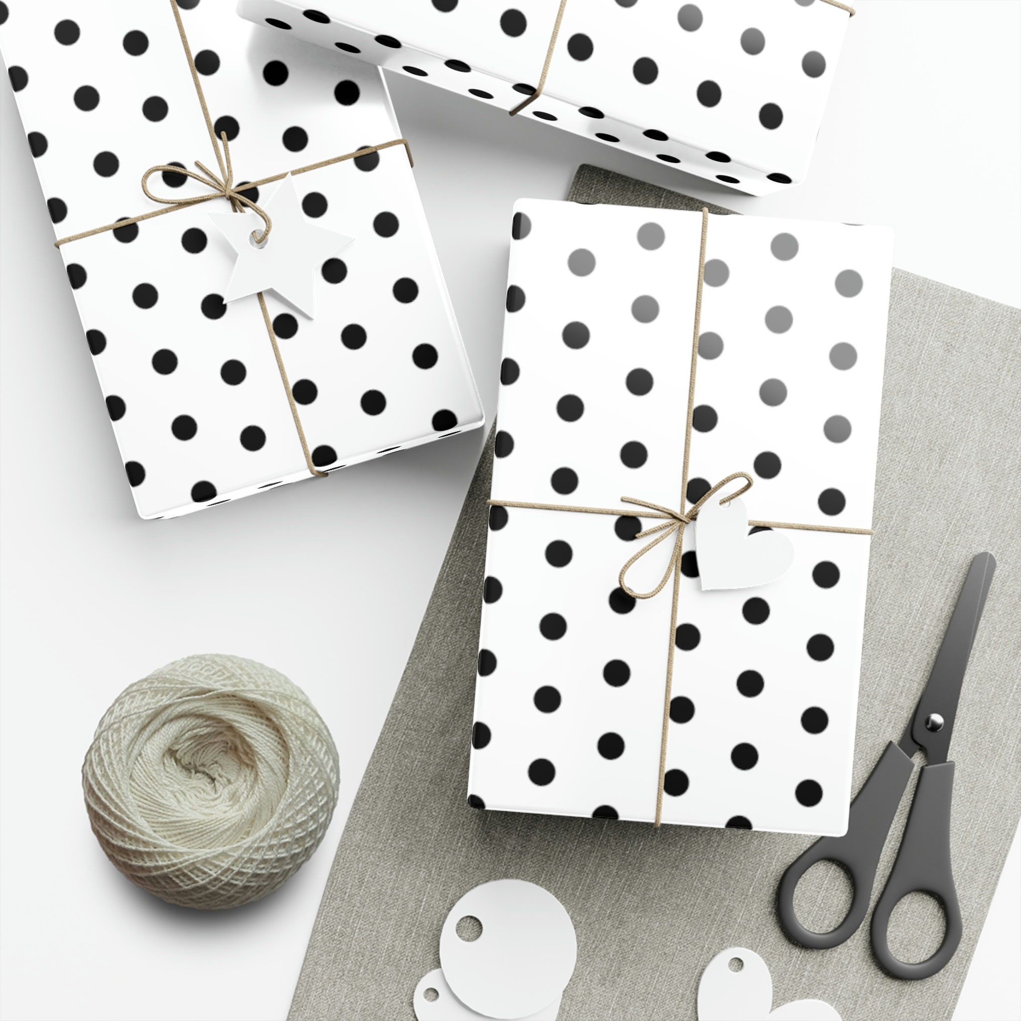 Polka dot 2024 gift wrap