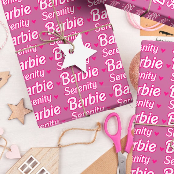 Barbie doll wrapping paper sale