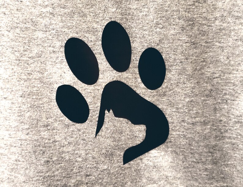Pitbull Paw Cutout Tee - Etsy