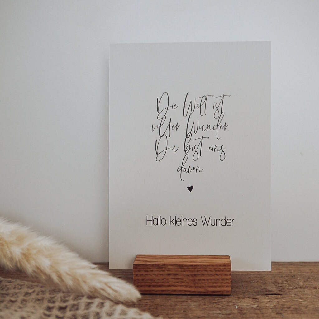 Postkarte Die Welt ist voller Wunder.. Etsy