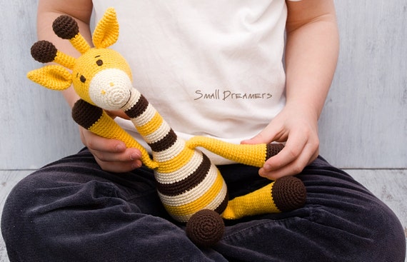 giraffe toy safari baby toys crochet giraffe stuffed toy soft etsy