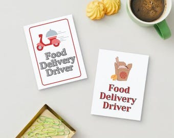 Food Delivery Driver Signs: Car Window Printables (Digital Download)