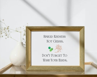 Don't Forget To Wash Your Hands Digital Printable Sign