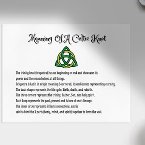 Whitchy Icon Meaning Of Celtic Knot Digital Printable Irish History Print