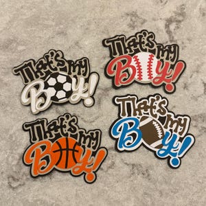 Boy Sports Paper Piecing Die Cut