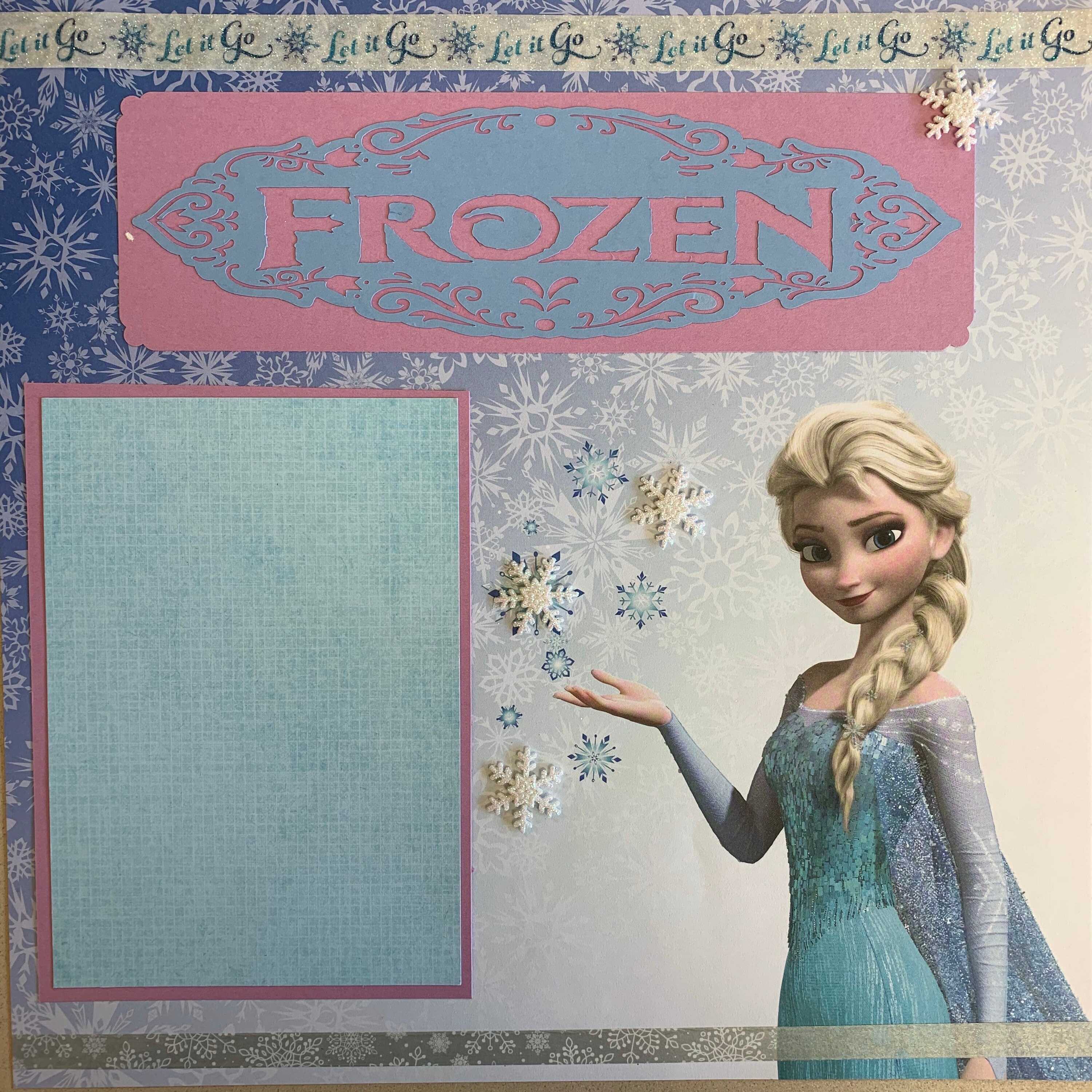 Disney Frozen 12x12 Premade Scrapbook Page Etsy
