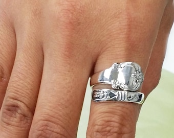 Sterling Silver Lady's Spoon Ring