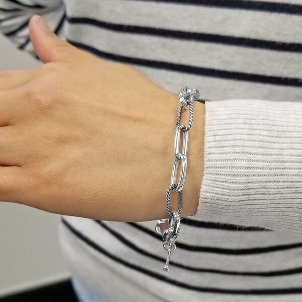 Wire Link Bracelet Etsy