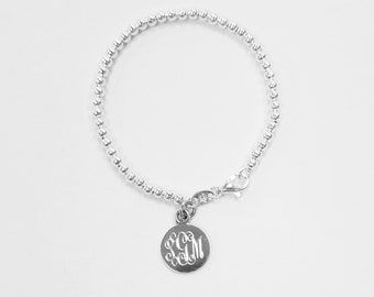 925 Sterling Silver Baby Bracelet, Newborn Baby Childrens Boys Girls Bracelet Valentino Link Kids Jewelry / Pulsera en Plata Pura Para Niños Niñas Y