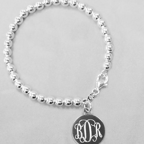 925 Sterling Silver Round Monogram Charm or Personalized Pendant 10mm to 18mm 925 Sterling Silver Round Monogram Charm or Personalized Pendant 10mm to 18mm