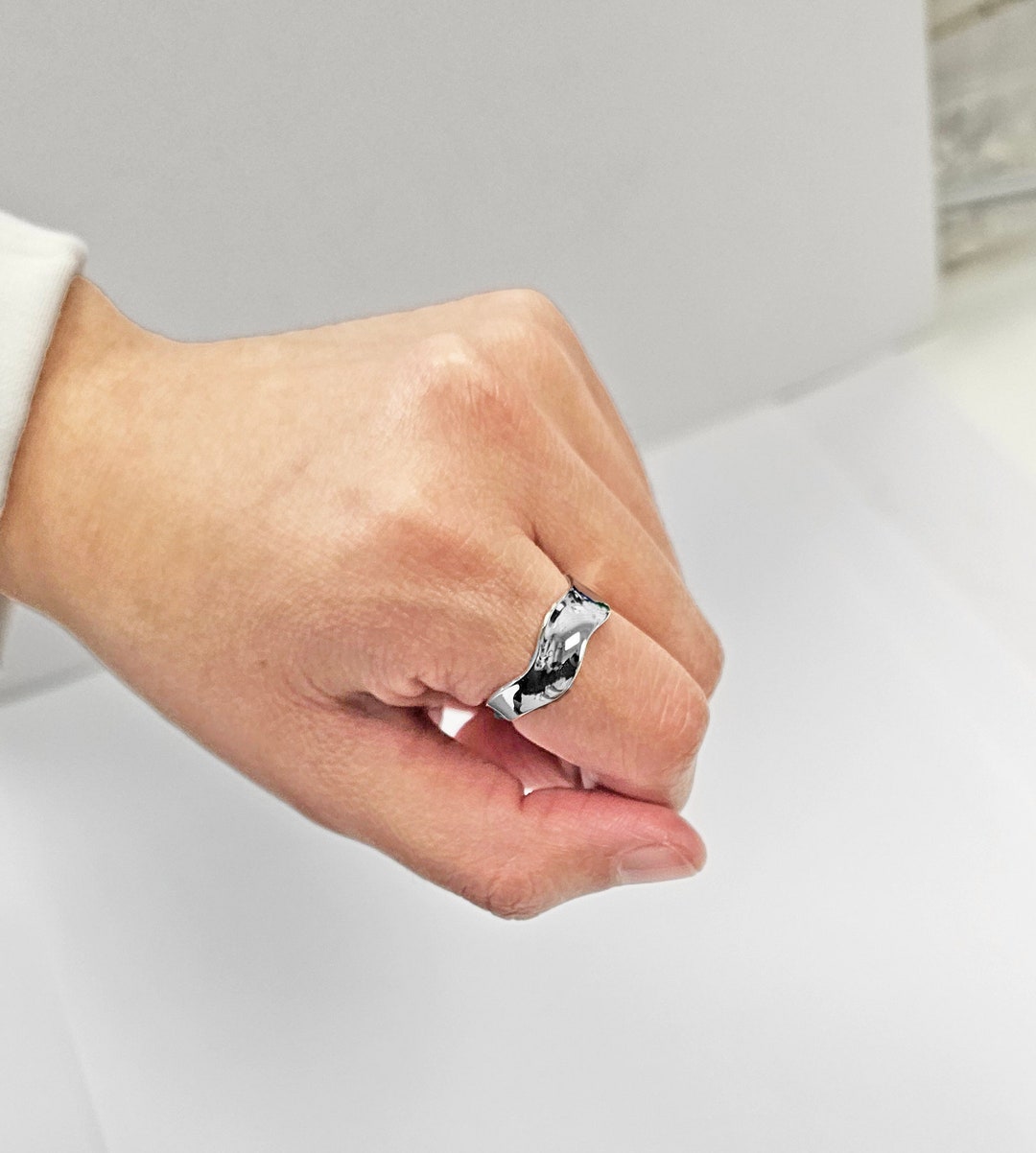 ANELLO A FASCIA MEDIA PLACCATO ORO | Maria E Luisa Jewels - Foto 5