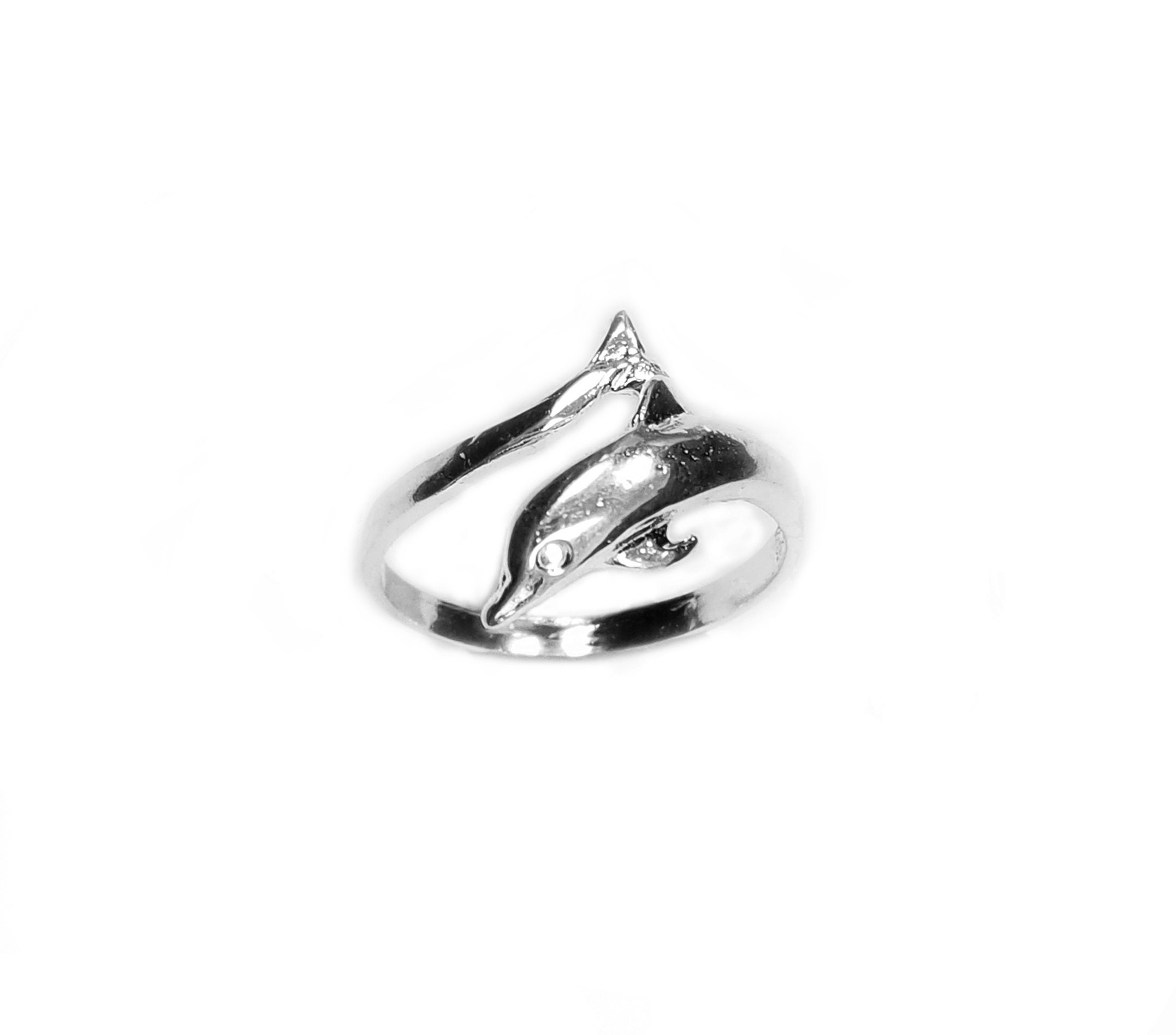 90's Dolphin design  silver 925 ring