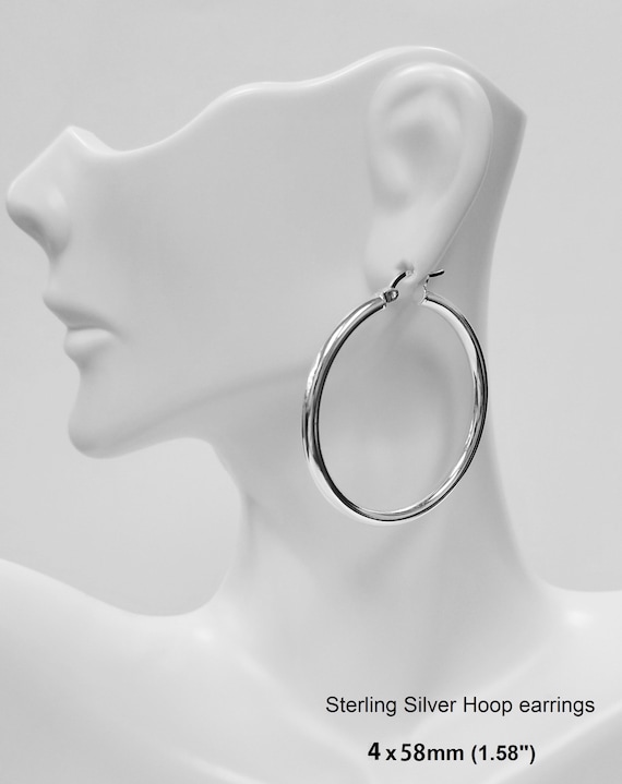 Sterling Silver 3mm or 4mm Round Tube Plain Hoop Earrings Secure Click Top - Etsy UK Sterling Silver 3mm or 4mm Round Tube Plain Hoop Earrings Secure Click Top - Etsy UK