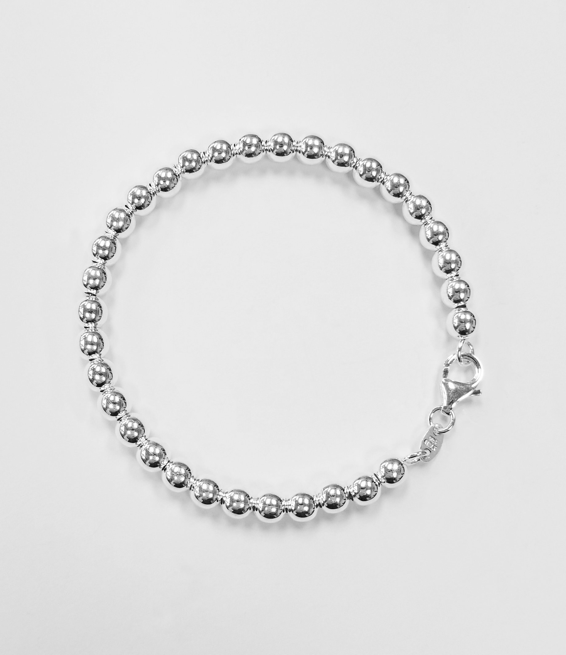 Silver 5mm/6mm/8mm Bead Bracelet Sterling Silver Bead Etsy Canada