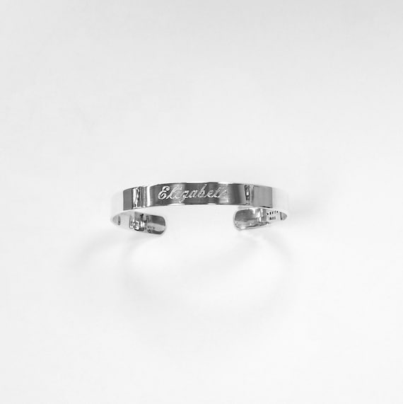 Sterling silver deals monogram bracelet