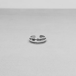 Sterling Silver Toe Ring Adjustable, Lady's Silver Band Toe ring image 6