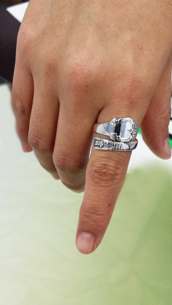 Sterling Silver Lady's Spoon Ring - Etsy