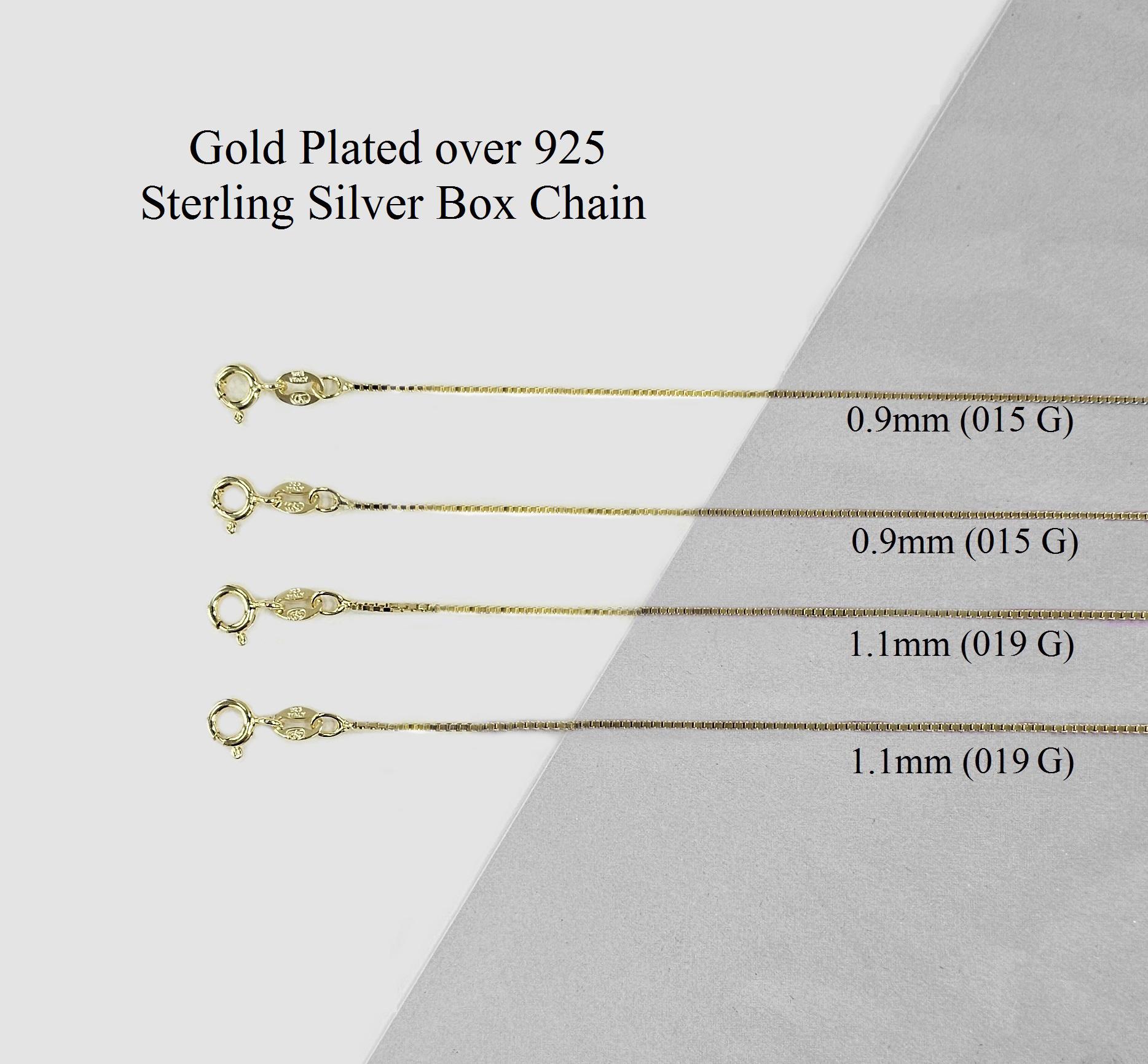 thumbnail image 2 of Goldum NYC 14k Yellow Gold Solid Box Chain – 1.1mm Adjustable, Up To 22 Inches, 4 Grams 2 of 4