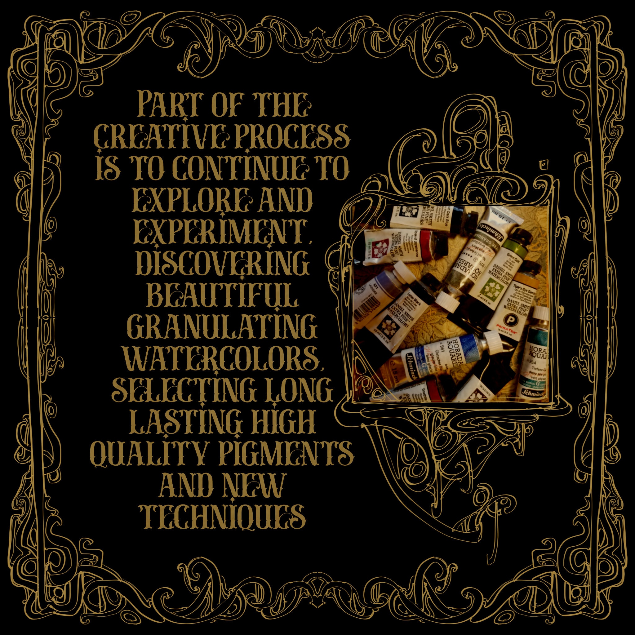 オリジナルの魔法の庭の水彩画：植物の妖精のファンタジーエルフの神話