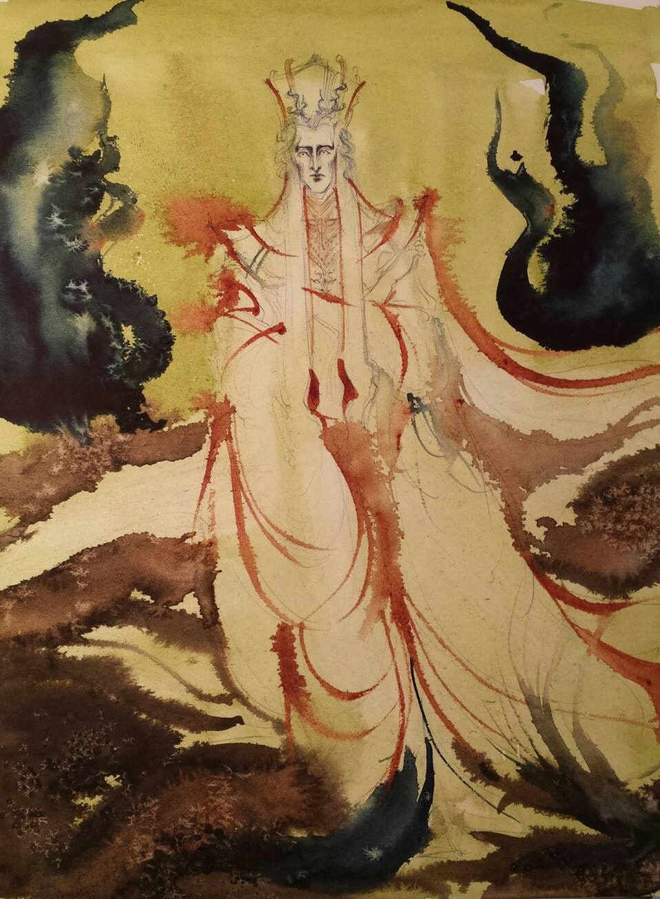 The Dragon King Original Painting Fantasy Folklore Mythology Etsy The Dragon King Original Painting Fantasy Folklore Mythology Etsy