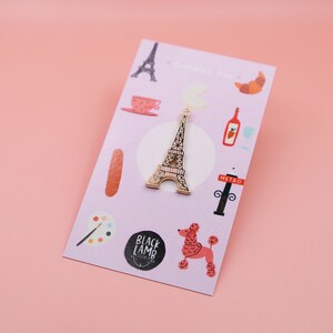 Épingle en émail de la Tour Eiffel de Paris image 2