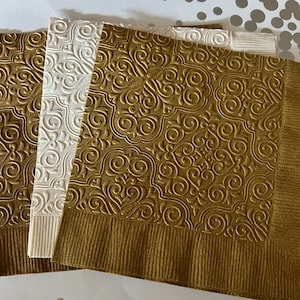 Heart Napkins ~ Embossed Napkins ~ Valentine ~ Valentine&#39;s Day Decorations ~ Wedding Napkins ~ Hearts ~ Beverage ~ Cocktail ~ Luncheon