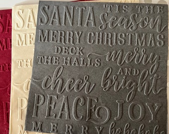 Servilleta de Papá Noel ~ Servilleta con relieve ~ Felices fiestas ~ Feliz Navidad ~ Boda navideña ~ Bebida ~ Cóctel ~ Almuerzo