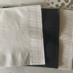 Piano Keys Napkins ~ Embossed Napkin ~ Musical ~ Music ~ Recital ~ Piano ~ Choir ~ Choral ~ Beverage ~ Cockail ~ Luncheon