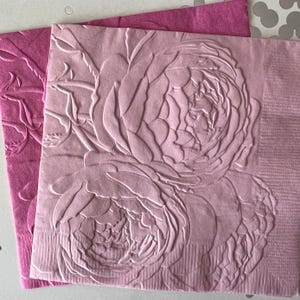 Peony Napkins ~ Embossed Napkins ~ Peonies ~ Floral ~ Wedding Flowers ~ Nature ~ Garden Party ~ Garden Club ~ Luncheon ~ Beverage ~ Cocktail