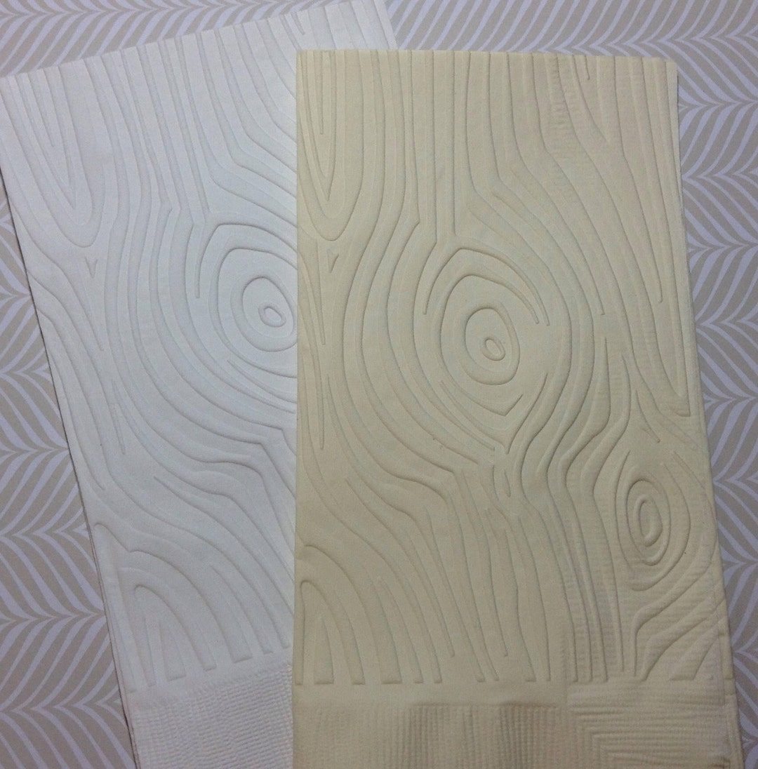 Woodgrain Napkin Embossed Paper Napkin Shower Birthday Etsy