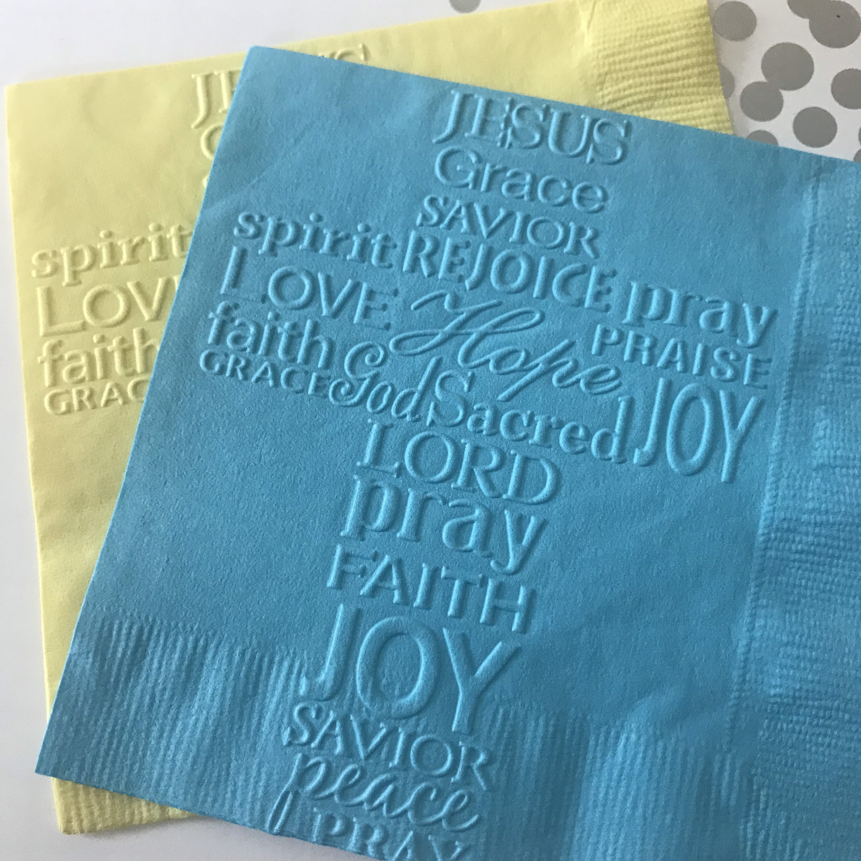 Cross Napkins Easter Napkins Wedding Napkins Baptism Etsy