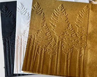 Tree Napkins ~ Embossed Paper Napkin ~ Nature ~ Woods ~ Forest  ~ Birthday ~ Tree ~ Outdoors ~ Beverage ~ Cocktail