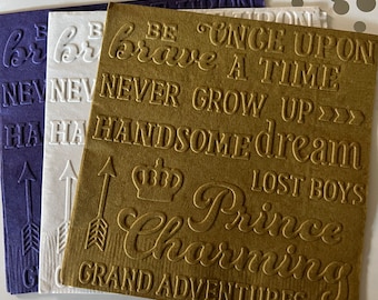 Tovagliolo del Principe ~ Tovagliolo goffrato ~ Principe Azzurro ~ Compleanno Disney ~ Bevanda ~ Cocktail ~ Pranzo