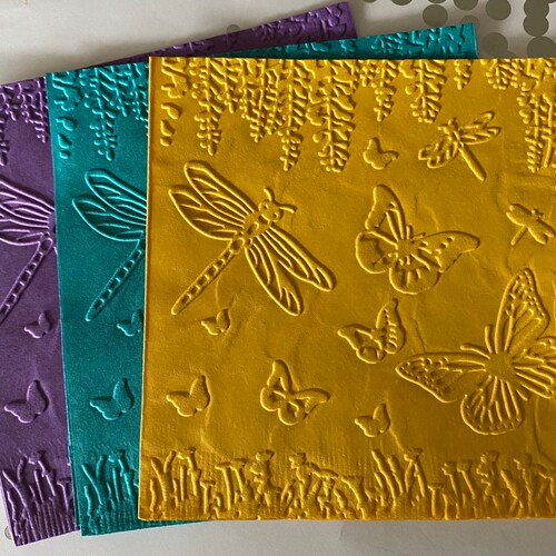 Butterfly Napkins Wedding Napkins Anniversary Shower Etsy