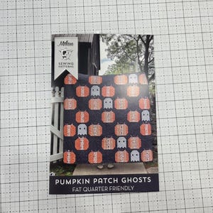 Pumpkin Patch Ghost Quilt Pattern by Melissa Mortenson Polka Dot Chair