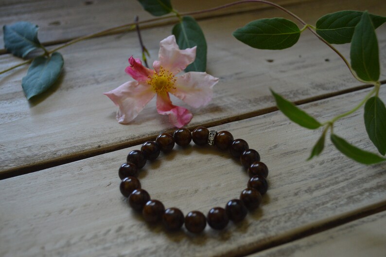 brown bronze gemstone bracelet rhinestone gemstone bracelets brown bronze stretch gemstone bracelet