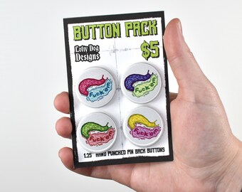 F*ck 'em 1.25" Button Pack