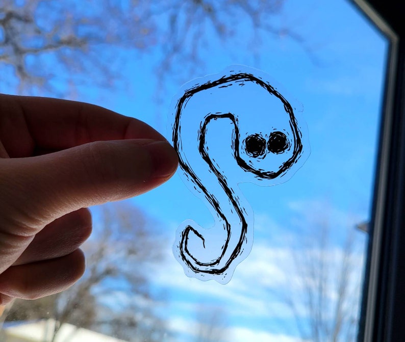 Ghost Transparent Vinyl Sticker image 4