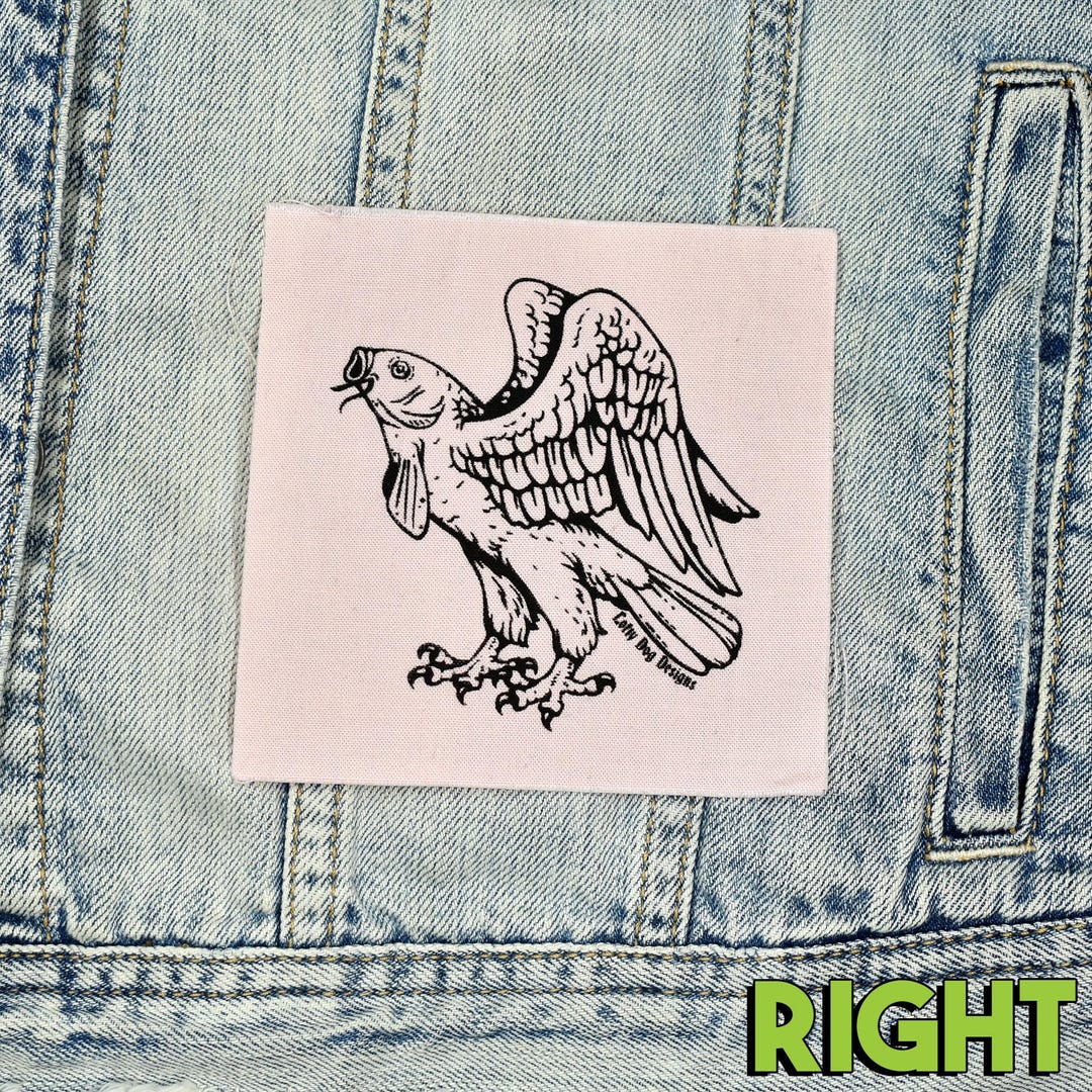 Patch Print Carpy Patch: Hand Printed Screen Print Patch - Etsy